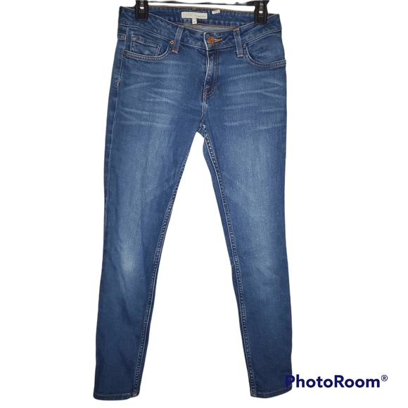 Joie jeans mid rise rolled skinny Hana size 26 medium wash - Picture 2 of 8